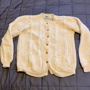 Women’s vintage REI virgin wool cable sweater